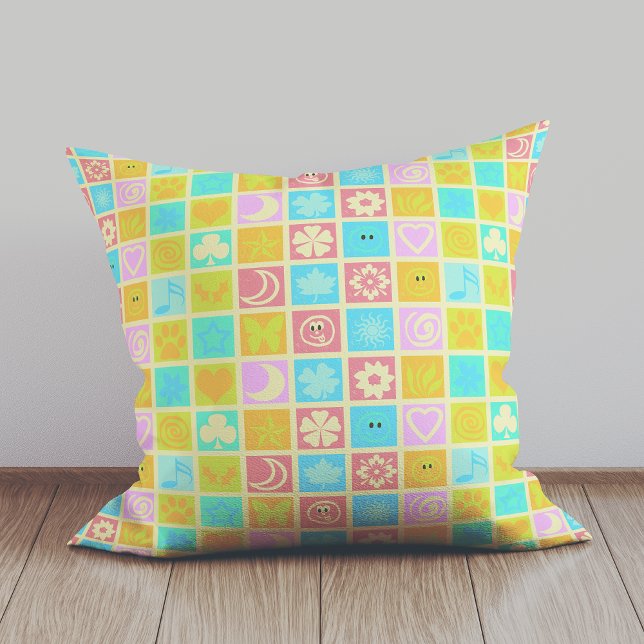 Funny Colourful Pattern Baby  Cushion (Creator Uploaded)