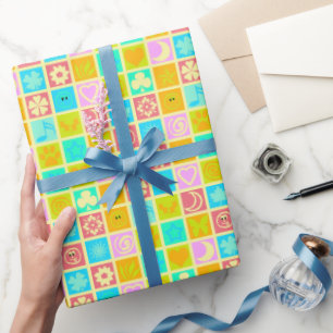Funny Colourful Pattern Baby  Wrapping Paper