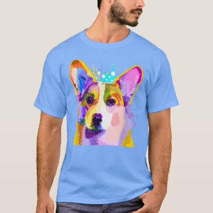 Funny Colourful Pop Art Welsh Corgi Dog Lover Owne T-Shirt
