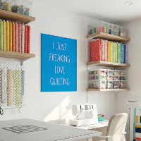 Funny Colourful Quilting Love Saying for Quilters