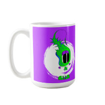 Funny, Colourful, Quirky, Cartoon Character Coffee