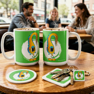 Funny, Colourful, Quirky, Cartoon Character Coffee Mug