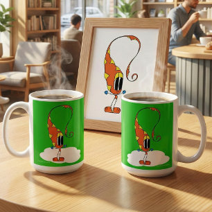 Funny, Colourful, Quirky, Cartoon Character Coffee Mug