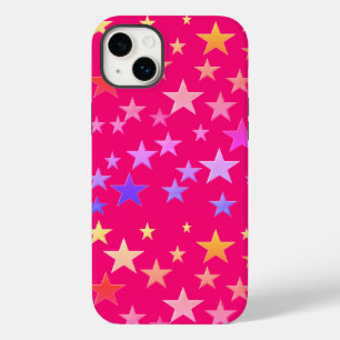 Funny, colourful stars pink Cases