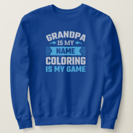 Funny Colouring Grandpa  Sweatshirt