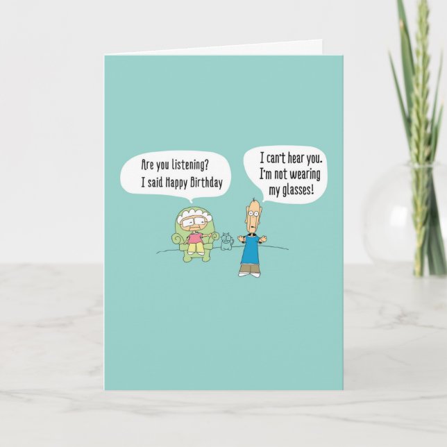 Funny Comic Birthday Card 013 (Front)
