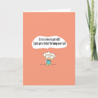 Funny Comic Birthday Greeting Card - 114