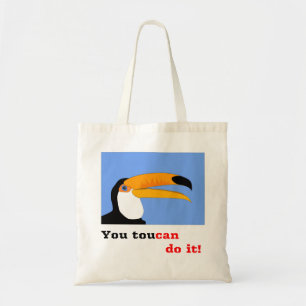 Funny comic cartoon Toucan bird joke ond liner Tote Bag
