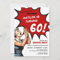Funny Comic Halloween Surprise 60th Birthday