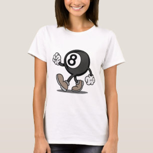 Funny Comic Snooker Billiard Player 8-ll T-Shirt