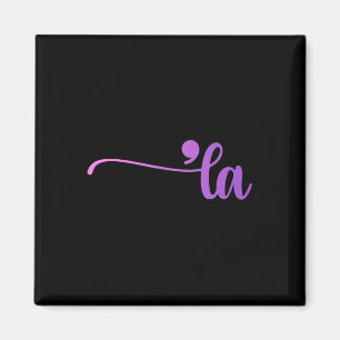 Funny Comma La Colouring  Magnet