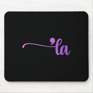 Funny Comma La Colouring Mouse Pad
