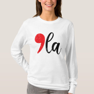 Funny Comma La Harris for President Election 2024 T-Shirt