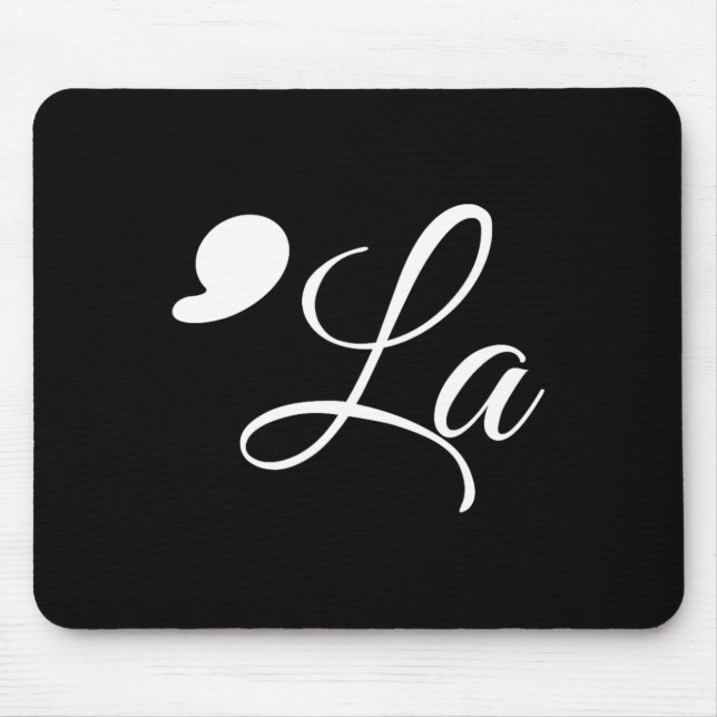 Funny Comma La Kamala Harris 2024 Vote Punctuation Mouse Pad (Front)