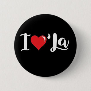 Funny Comma La Kamala Harris I love Comma La 6 Cm Round Badge