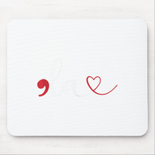 Funny Comma La Kamala Harris Punctuation La Electi Mouse Pad