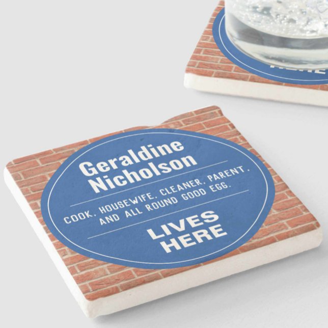 Funny Commemorative Wall Plaque Stone Coaster (Creator Uploaded)