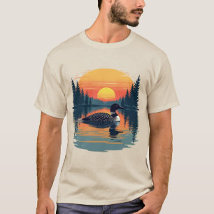 Funny Common Loon – Minnesota Bird Watcher T-Shirt