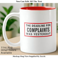 Funny Complaints Deadline, Modern Minimalist 