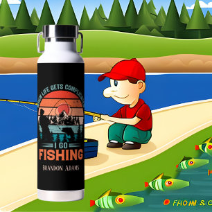 Funny complicated life add name water bottle