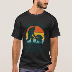 Funny Compost Sunset Design for Gardening Dads T-Shirt