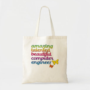 Funny Computer Engineer Cute Girl Engineering Tote Bag
