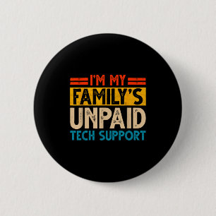 Funny Computer Engineer Tech Lover Geek Nerd Tech  6 Cm Round Badge