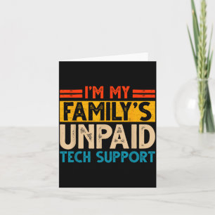 Funny Computer Engineer Tech Lover Geek Nerd Tech Card