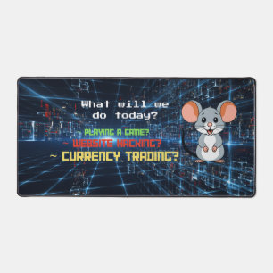 Funny Computer Mouse Cybersecurity Coding Gaming M Desk Mat