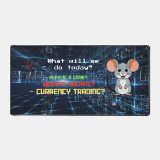 Funny Computer Mouse Cybersecurity Coding Gaming M Desk Mat