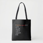 Funny Computer Science Coder Programmer Function Tote Bag<br><div class="desc">A funny Gift for programmer,  gamer,  computer scientist,  software developer,  IT admin,  nerd and pc geek. Perfect surprise for a laughter with friends,  family and colleagues at school or work.</div>