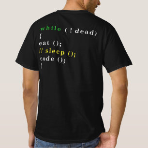 Funny Computer Science Programmer Eat Sleep Code T-Shirt
