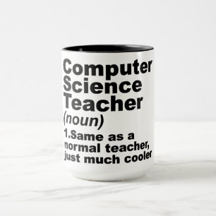 Funny Computer Science Teacher Definition Mug