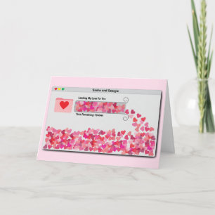 Funny Computer Window Progress Bar Love Loading Card