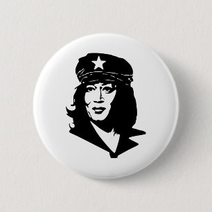 Funny Comrade Kamala Harris Communist Commie Meme  6 Cm Round Badge
