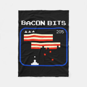 Funny Con 8-bits Video Game Player Retro Nerd Geek Fleece Blanket