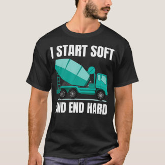 Funny Concrete Mixer  Cement Mixer Truck Driver T-Shirt