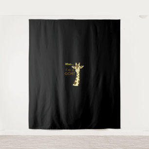 Funny Confusing Giraffe Moo I am A Goat Tapestry