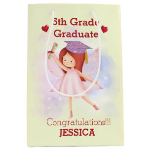 Funny Congrats 5th grade Medium Gift Bag