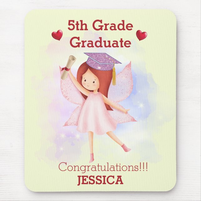 Funny  Congrats 5th grade Mouse Pad (Front)