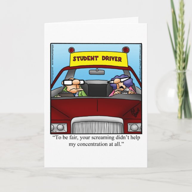 Funny Congratulations Humour Greeting Card  (Front)