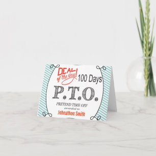Funny Congratulations Promoted to Pretend Time Off Card