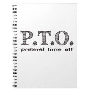 Funny Congratulations Promoted to Pretend Time Off Spiral Notebook