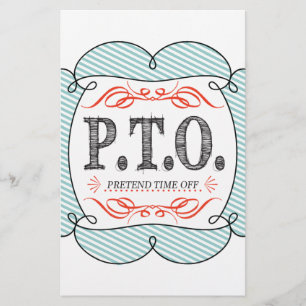 Funny Congratulations Promoted to Pretend Time Off Stationery