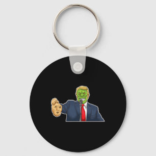 Funny Conspiracy Theory Reptilian Donald Trump Key Ring