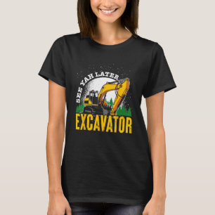 Funny Construction Worker Driver Men Boys Kids Exc T-Shirt