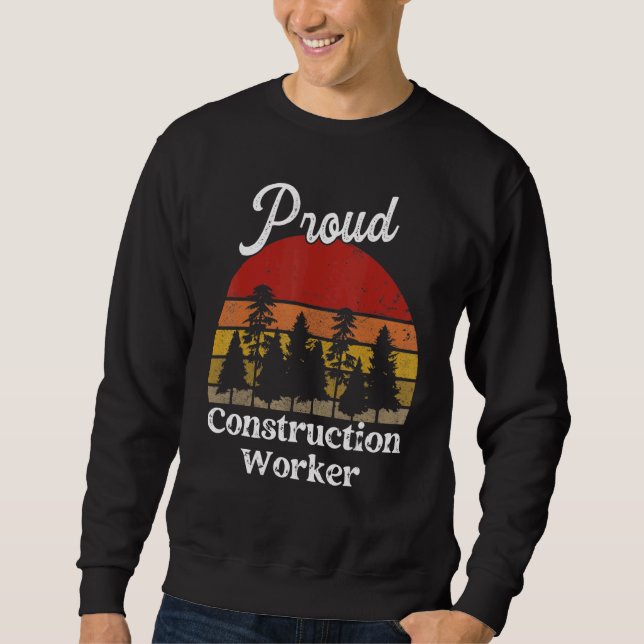 Funny Construction Worker Shirts Job Title Profess (Front)