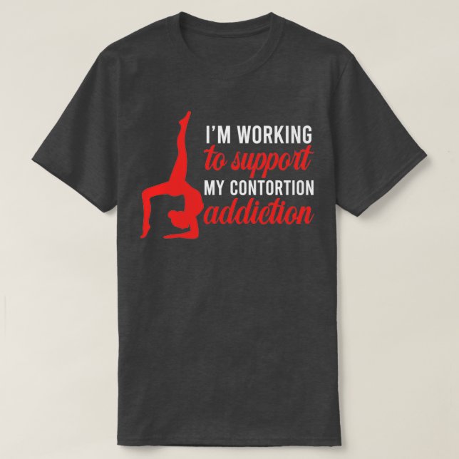 Funny Contortionist Circus Gymnast Exercise Traini T-Shirt (Design Front)