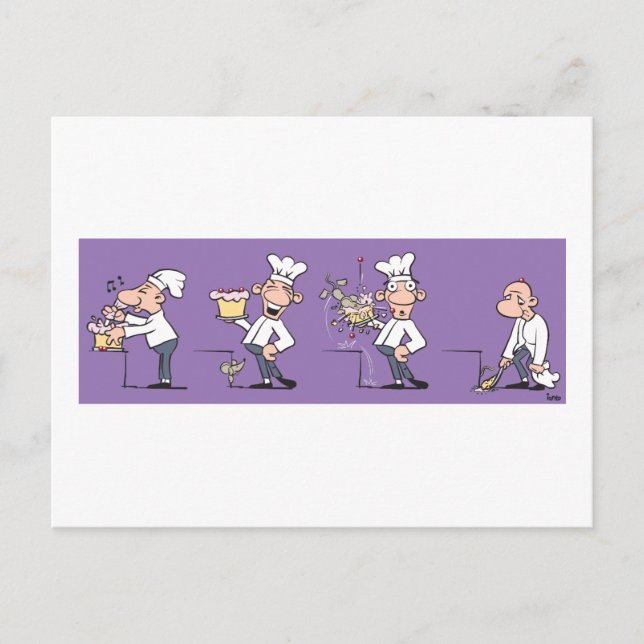 Funny Cook Postcard (Front)
