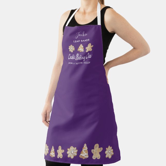 Funny Cookie Baking Crew Monogram Baking Apron (Insitu)